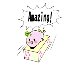 Lucky angler baby Anko-chan English ver. sticker #6844944