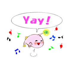 Lucky angler baby Anko-chan English ver. sticker #6844945