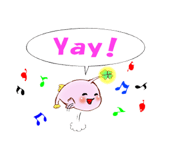 Lucky angler baby Anko-chan English ver. sticker #6844945