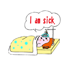 Lucky angler baby Anko-chan English ver. sticker #6844947