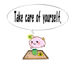 Lucky angler baby Anko-chan English ver. sticker #6844948