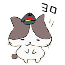 The cat of Railroad worker sticker #6845740