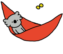 It is a koala leisurely sticker #6845793