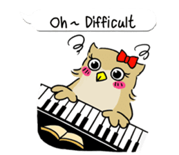 eared owl "mimi" 2 (english) sticker #6845994