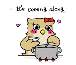 eared owl "mimi" 2 (english) sticker #6845998