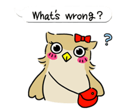 eared owl "mimi" 2 (english) sticker #6846006