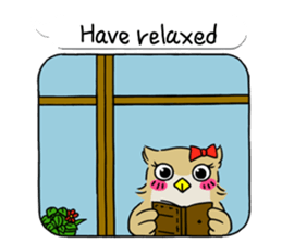 eared owl "mimi" 2 (english) sticker #6846013