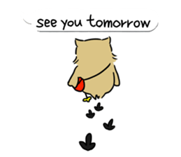 eared owl "mimi" 2 (english) sticker #6846020