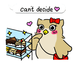 eared owl "mimi" 2 (english) sticker #6846023