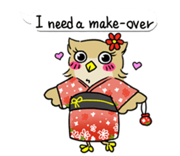 eared owl "mimi" 2 (english) sticker #6846027