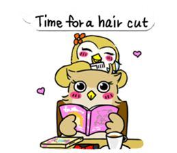 eared owl "mimi" 2 (english) sticker #6846029