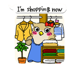 eared owl "mimi" 2 (english) sticker #6846030