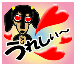 Love Love Dachshund sticker #6847102