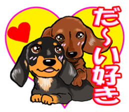 Love Love Dachshund sticker #6847105