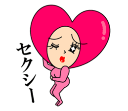 Love message of SEXY HEART Girl Vol.2 sticker #6847776
