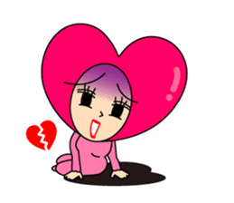 Love message of SEXY HEART Girl Vol.2 sticker #6847784