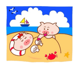 Butakun ni natsugakita! sticker #6847885