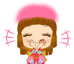 with happiness and smiles.for the earth sticker #6849812