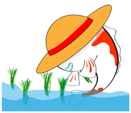 Fancy carp sticker #6850060