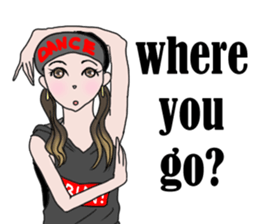 Life of Dancer english sticker #6850952
