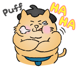 Sumo Cat - thank you sticker #6851729