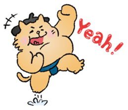 Sumo Cat - thank you sticker #6851735
