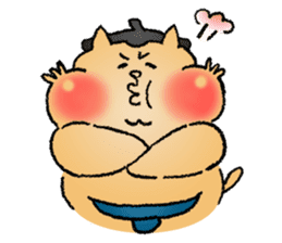 Sumo Cat - thank you sticker #6851736