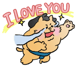 Sumo Cat - thank you sticker #6851742