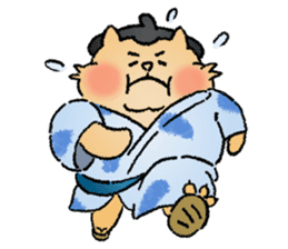 Sumo Cat - thank you sticker #6851749