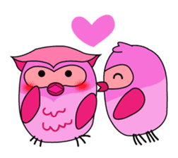 owl always love you sticker #6852033