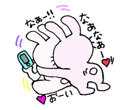 The cute and graces skillful rabbit. sticker #6852244