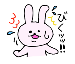 The cute and graces skillful rabbit. sticker #6852251