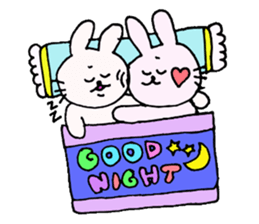 The cute and graces skillful rabbit. sticker #6852277