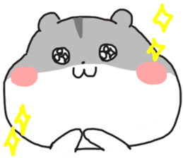 Mamedaifuku hamster Sticker sticker #6852494