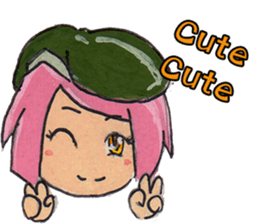 Little Girl in the world : She is naive sticker #6852784