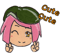 Little Girl in the world : She is naive sticker #6852784