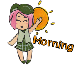 Little Girl in the world : She is naive sticker #6852785