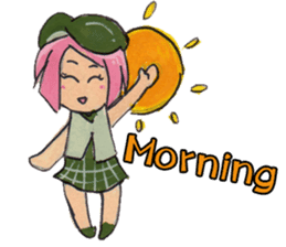 Little Girl in the world : She is naive sticker #6852785