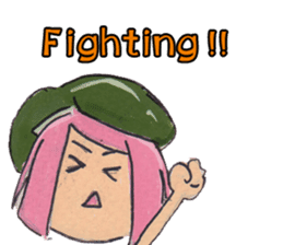 Little Girl in the world : She is naive sticker #6852786