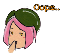 Little Girl in the world : She is naive sticker #6852788