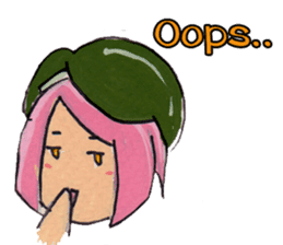 Little Girl in the world : She is naive sticker #6852788