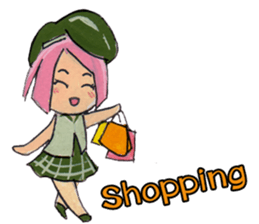 Little Girl in the world : She is naive sticker #6852789