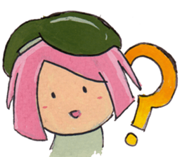 Little Girl in the world : She is naive sticker #6852790