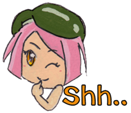 Little Girl in the world : She is naive sticker #6852791