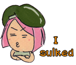 Little Girl in the world : She is naive sticker #6852792