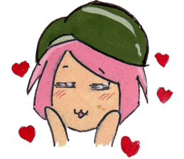 Little Girl in the world : She is naive sticker #6852793