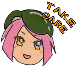 Little Girl in the world : She is naive sticker #6852795