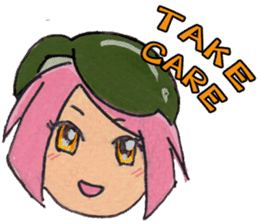 Little Girl in the world : She is naive sticker #6852795