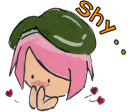 Little Girl in the world : She is naive sticker #6852796