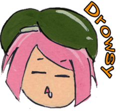 Little Girl in the world : She is naive sticker #6852797